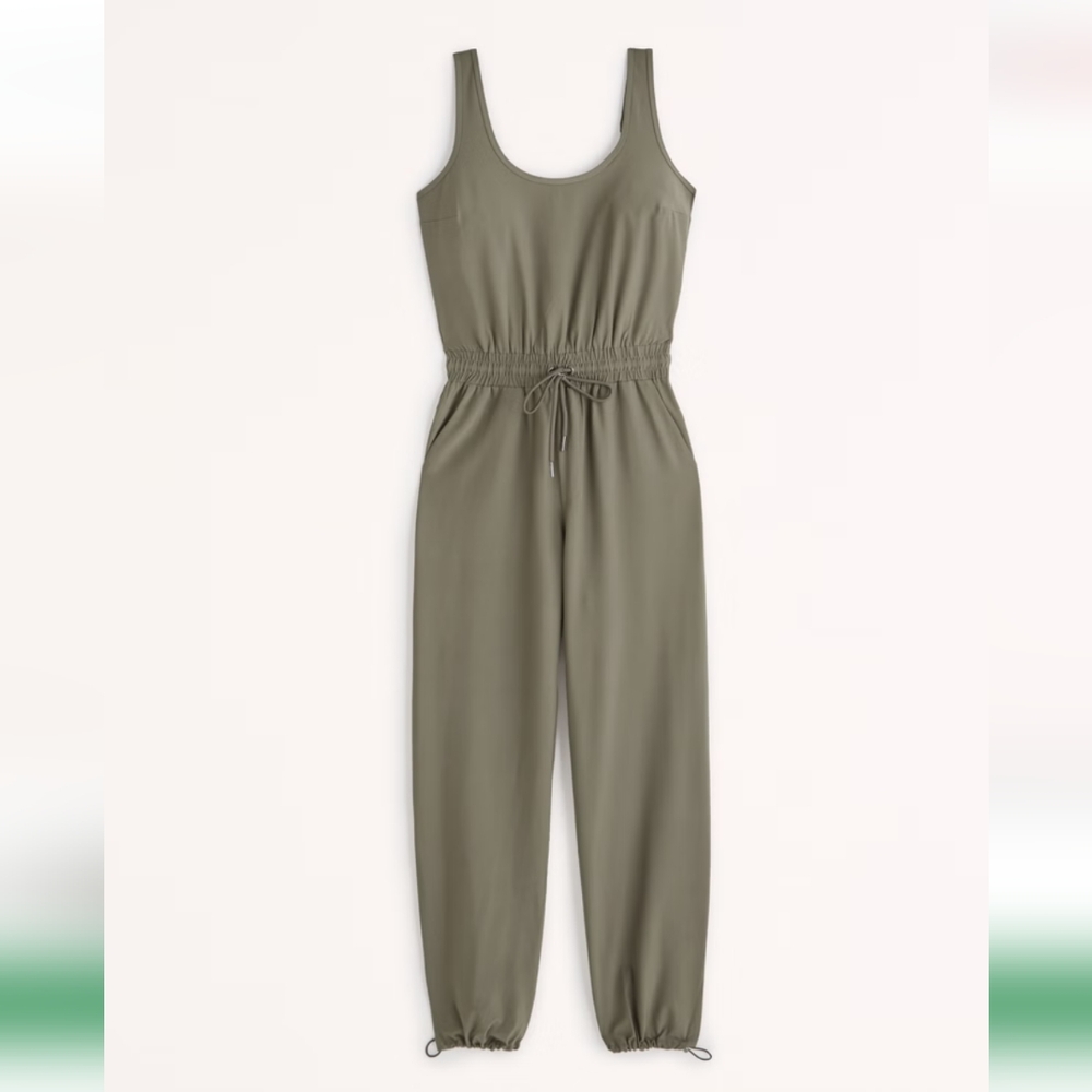 Abercrombie & Fitch Olive Jumpsuit XS